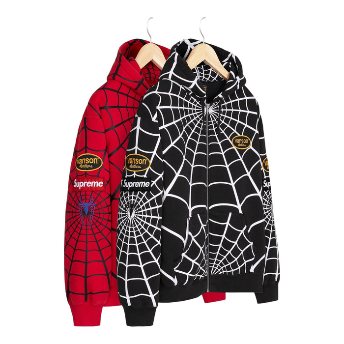 Supreme®/Vanson Leathers® Spider-Man Zip Up Hooded Sweatshirt