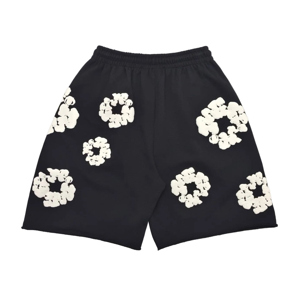 DENIM TEARS COTTOS WREATH SHORTS (Black)