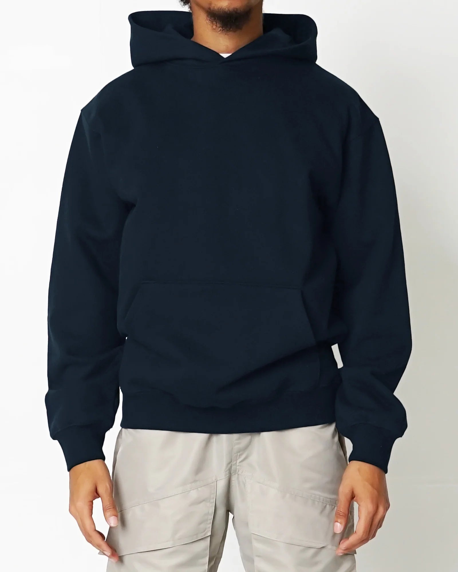 EPTM-PERFECT BOXY HOODIE (NAVY BLUE )