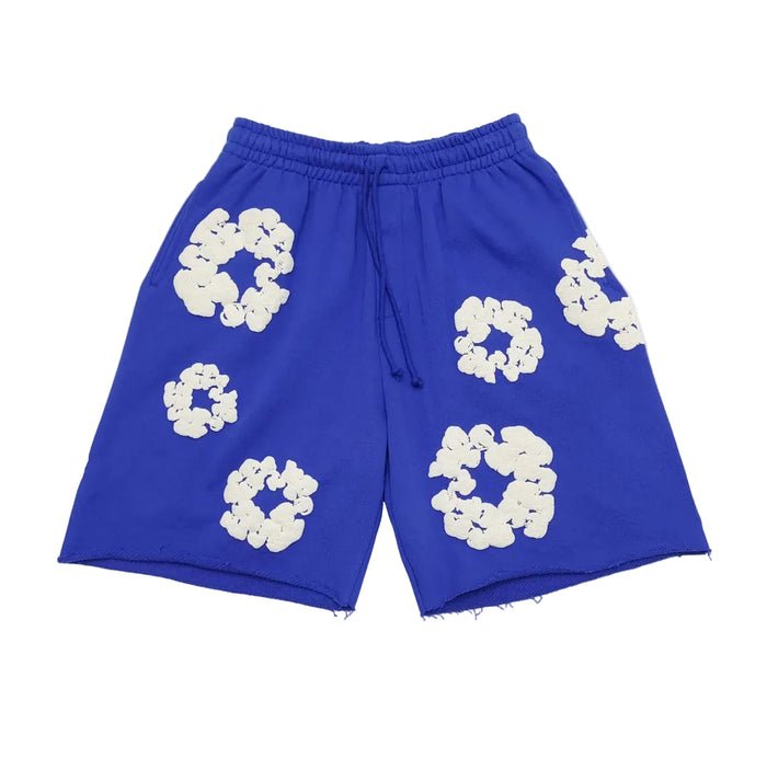 Denim Tears Cotton Wreath Shorts Blue