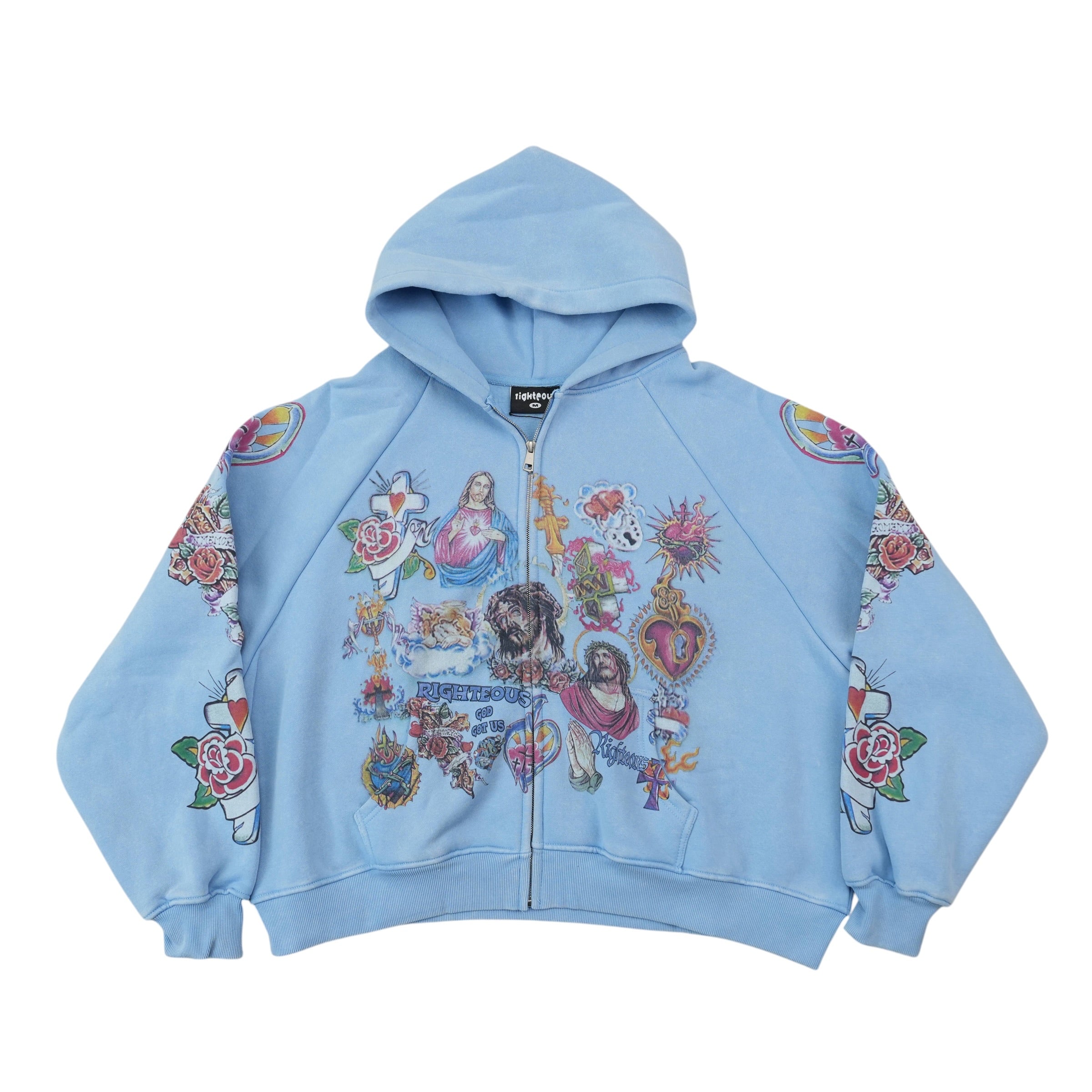 WE ARE RIGHTEOUS ZIP UP / BLUE