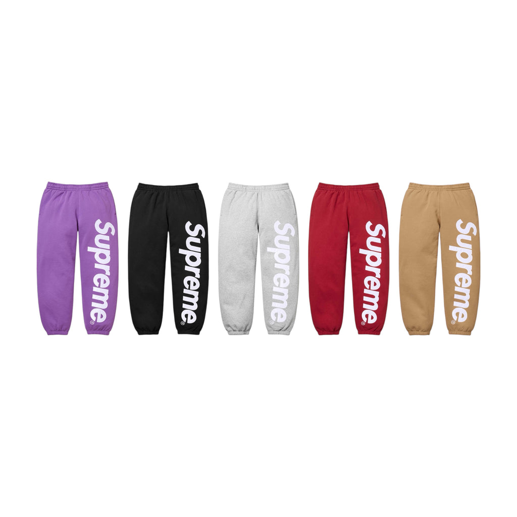 SUPREME 22FW SATIN APPLIQUE SWEATPANTS