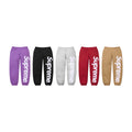 SUPREME 22FW SATIN APPLIQUE SWEATPANTS