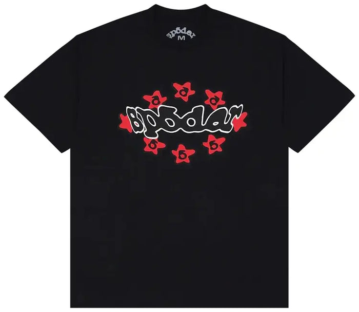 SP5DER — WARPED TEE BLACK
